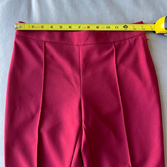 New Max Mara Studio Skinny Fit Pintuck Newport Pants Side Zip Closure Size 8 - Picture 7 of 8